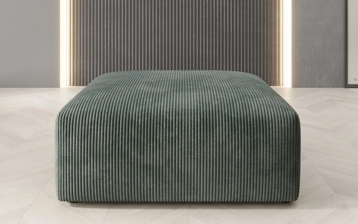 Beistellhocker 80 cm Snug aus Cord