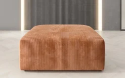 Beistellhocker 80 cm Snug aus Cord
