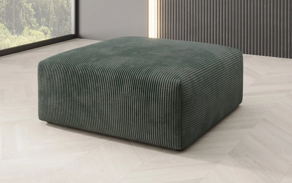 Beistellhocker 80 cm Snug aus Cord