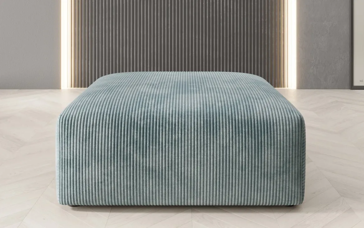 Beistellhocker 80 cm Snug aus Cord