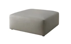 Beistellhocker 80 cm Snug aus Echtleder