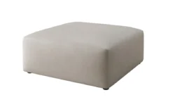 Beistellhocker 80 cm Snug aus Echtleder