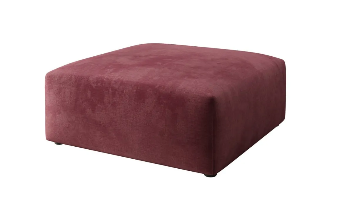 Beistellhocker 80 cm Snug aus Samt