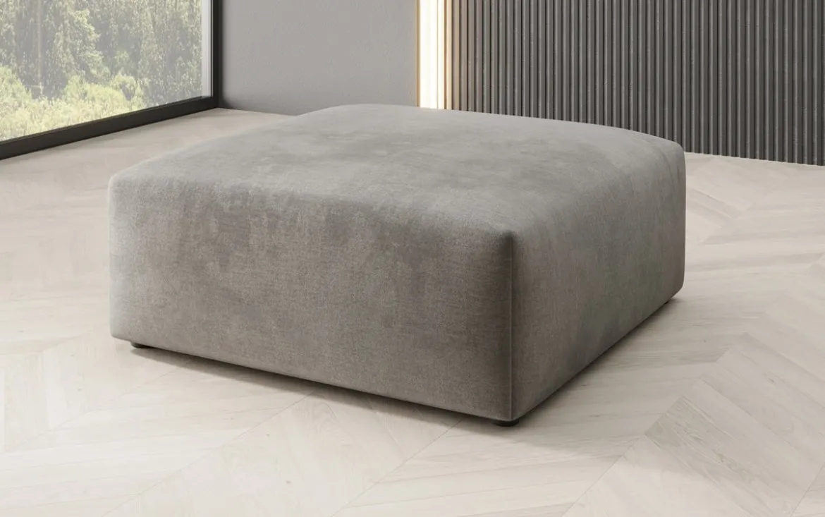Beistellhocker 80 cm Snug aus Samt