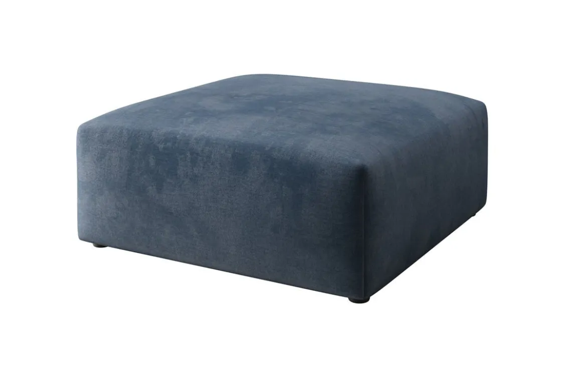 Beistellhocker 80 cm Snug aus Samt