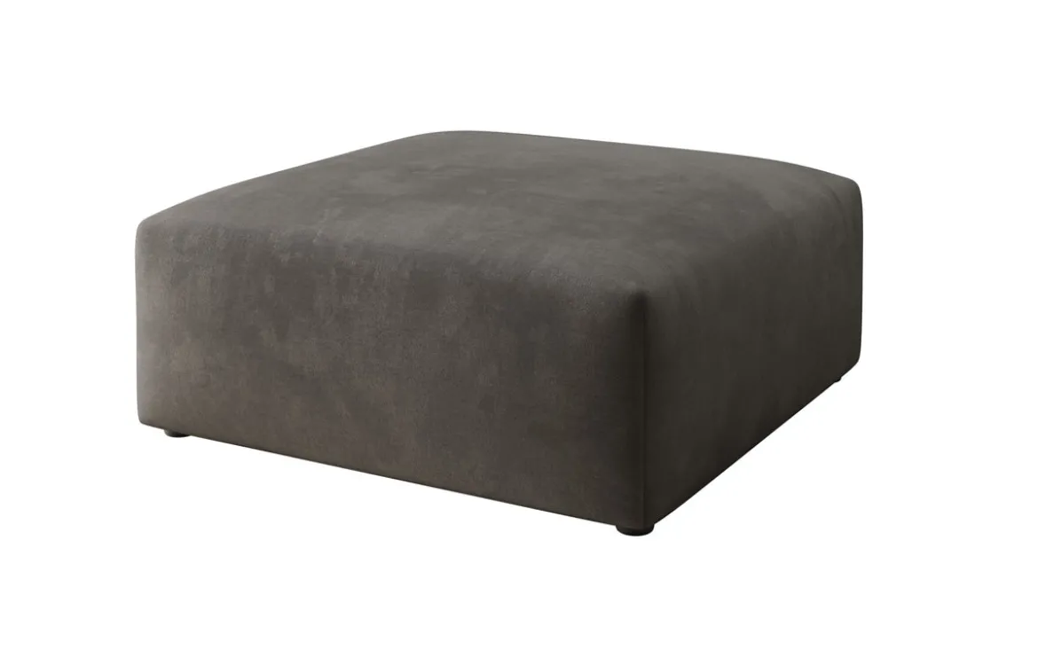 Beistellhocker 80 cm Snug aus Samt