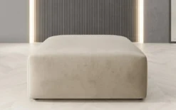 Beistellhocker 80 cm Snug aus Samt