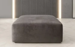Beistellhocker 80 cm Snug aus Samt