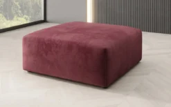 Beistellhocker 80 cm Snug aus Samt