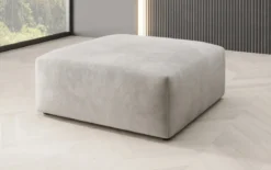 Beistellhocker 80 cm Snug aus Samt