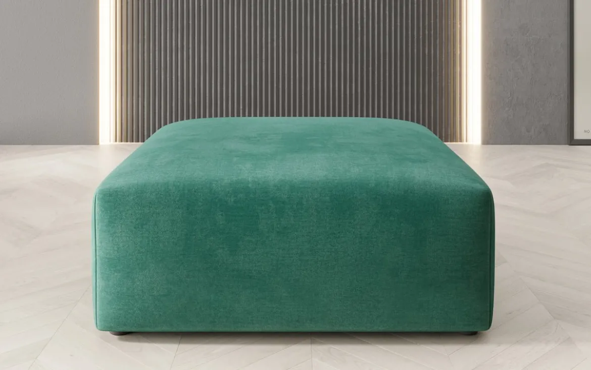 Beistellhocker 80 cm Snug aus Samt
