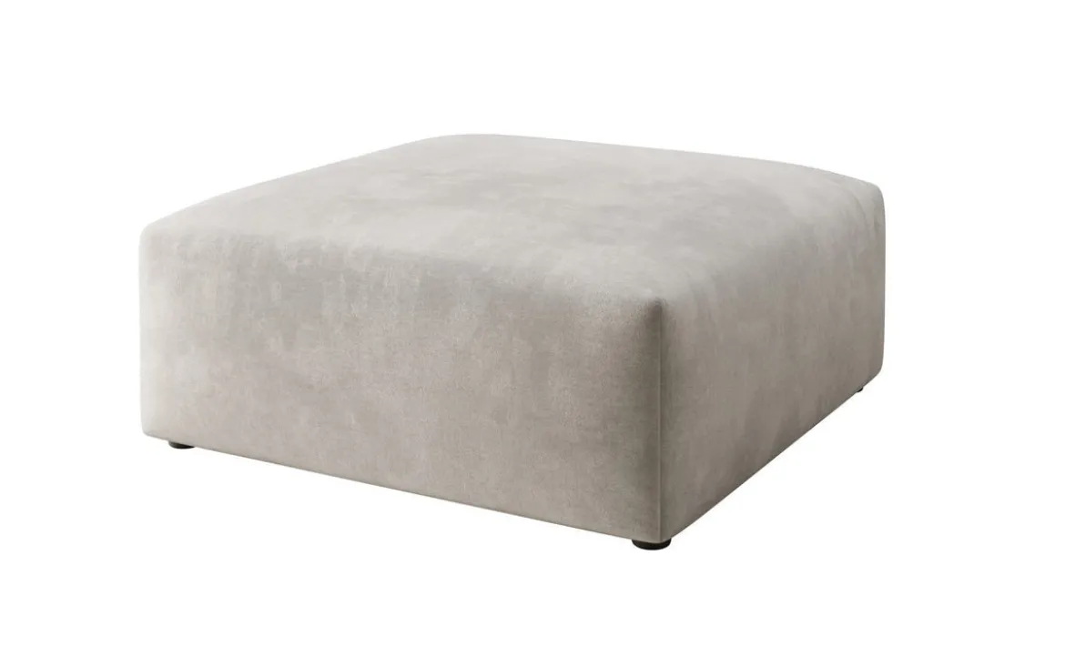 Beistellhocker 80 cm Snug aus Samt