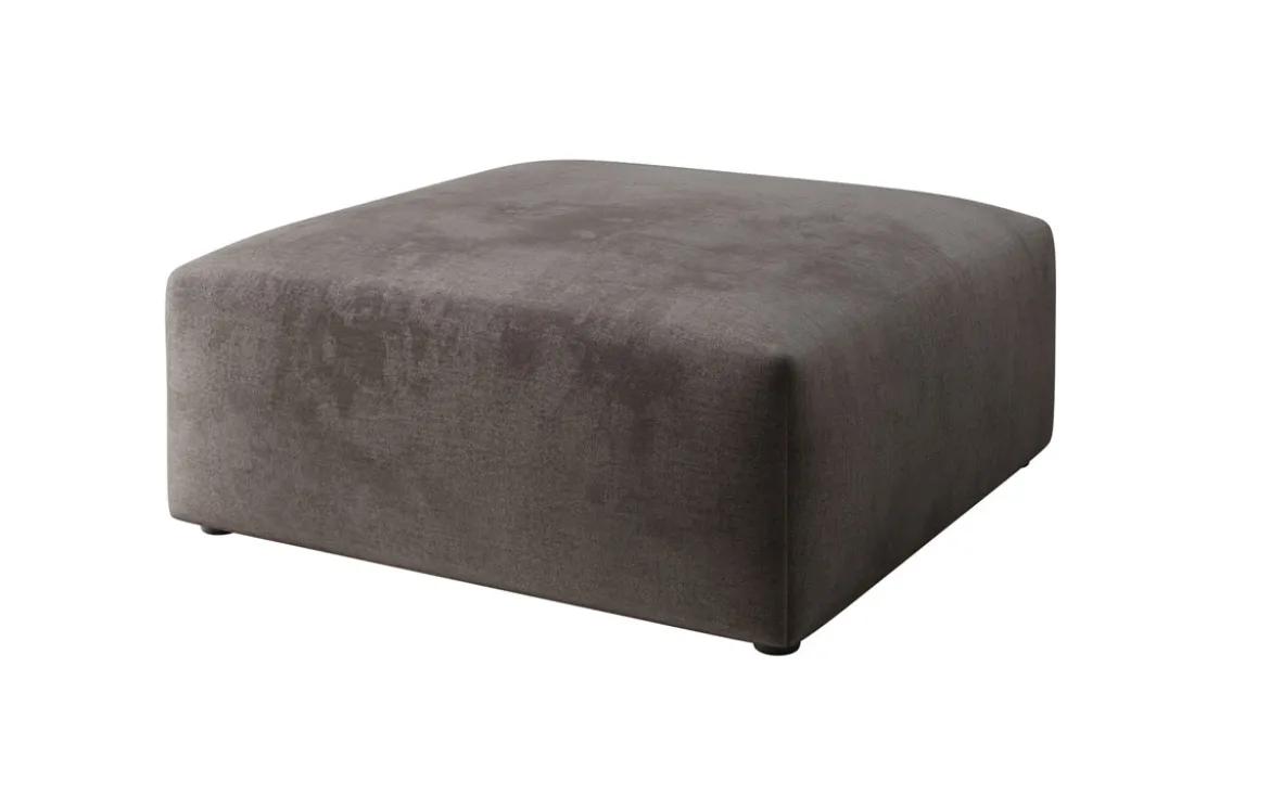 Beistellhocker 80 cm Snug aus Samt