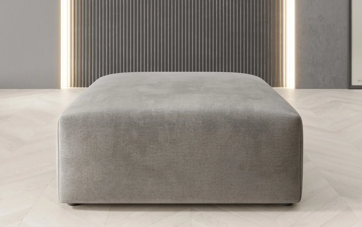 Beistellhocker 80 cm Snug aus Samt