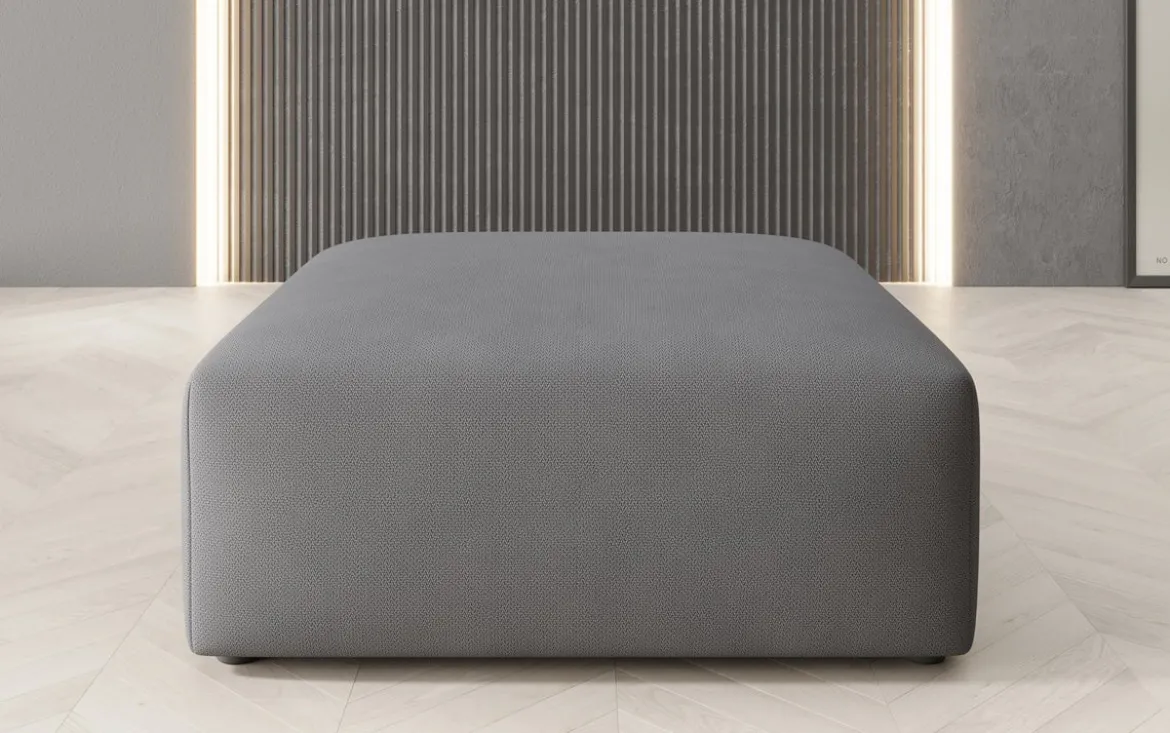 Beistellhocker 80 cm Snug aus Stoff