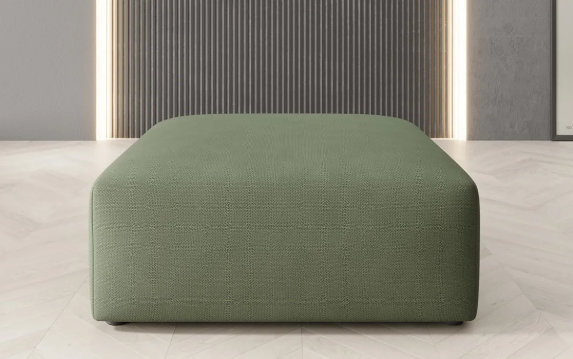 Beistellhocker 80 cm Snug aus Stoff