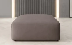 Beistellhocker 80 cm Snug aus Stoff