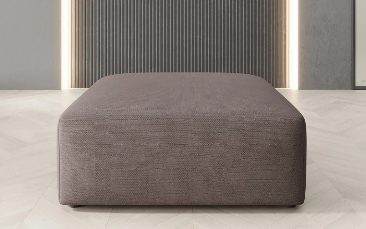 Beistellhocker 80 cm Snug aus Stoff