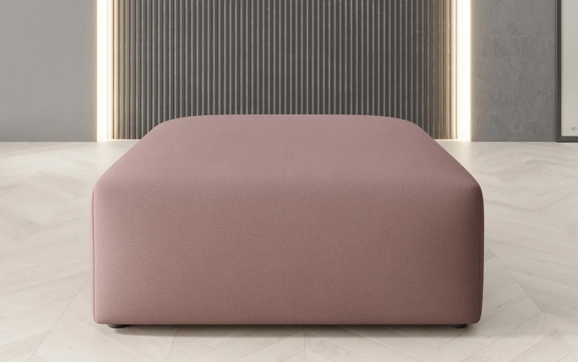 Beistellhocker 80 cm Snug aus Stoff