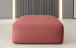 Beistellhocker 80 cm Snug aus Stoff