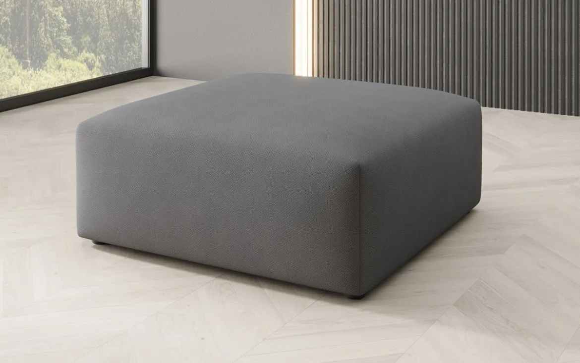 Beistellhocker 80 cm Snug aus Stoff