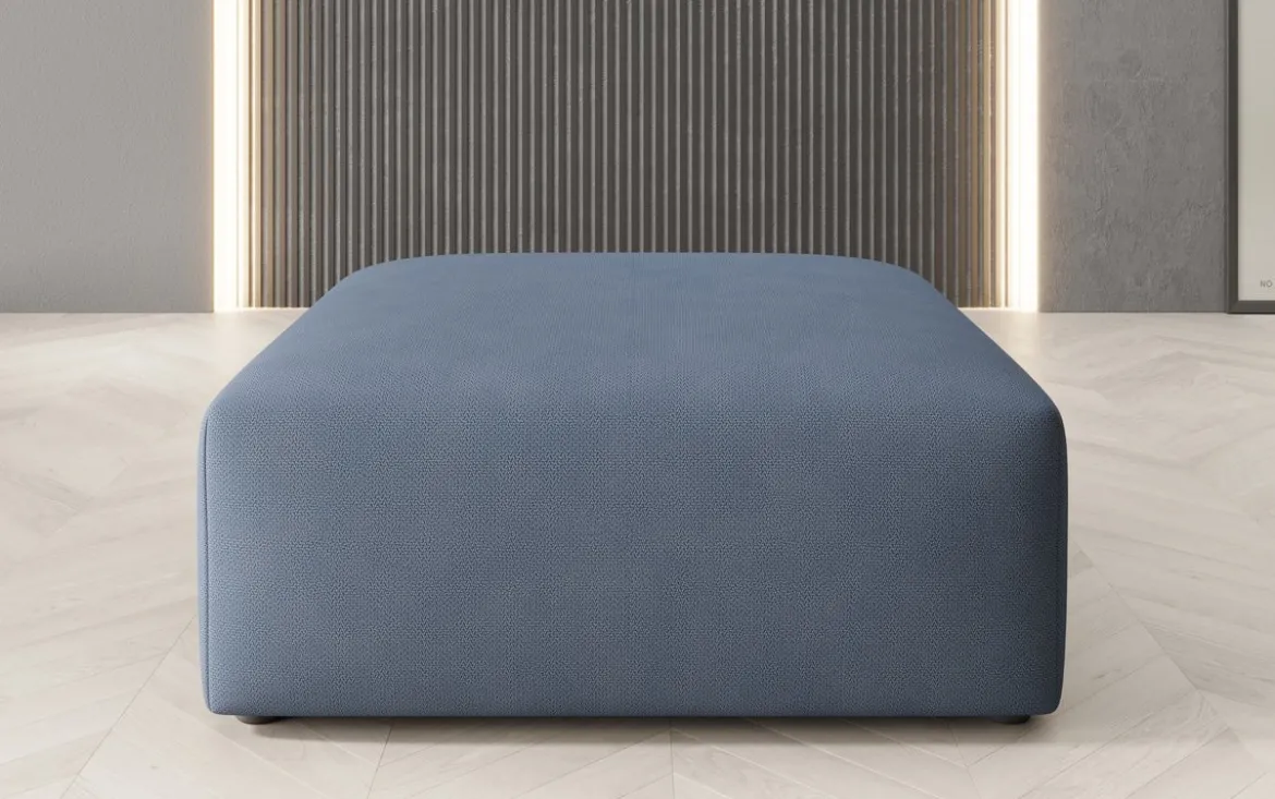 Beistellhocker 80 cm Snug aus Stoff