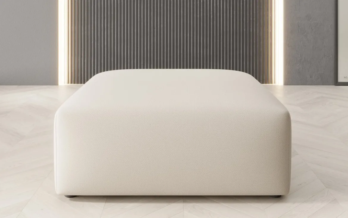 Beistellhocker 80 cm Snug aus Stoff