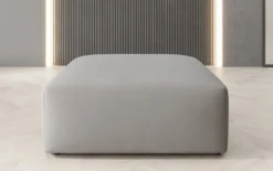 Beistellhocker 80 cm Snug aus Stoff