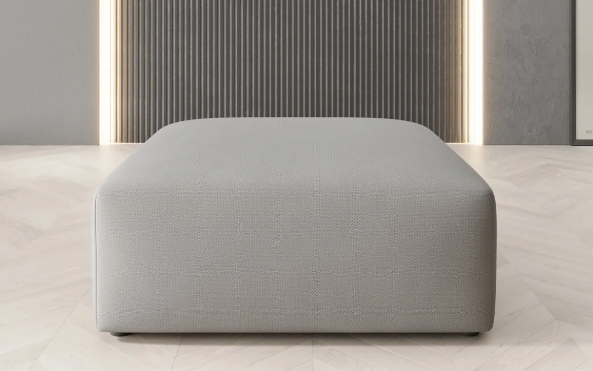 Beistellhocker 80 cm Snug aus Stoff