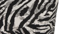 Beistellhocker Kim - in Zebraoptik
