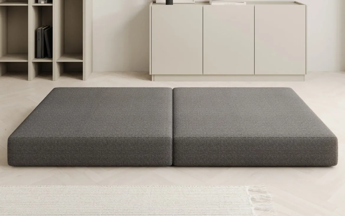 Beistellhocker Lazy in Bouclé