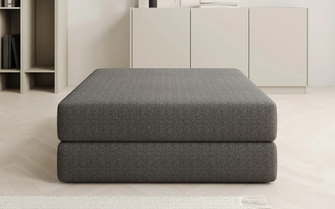 Beistellhocker Lazy in Bouclé