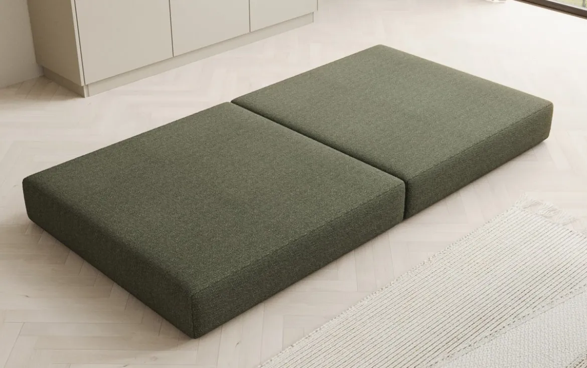 Beistellhocker Lazy in Bouclé