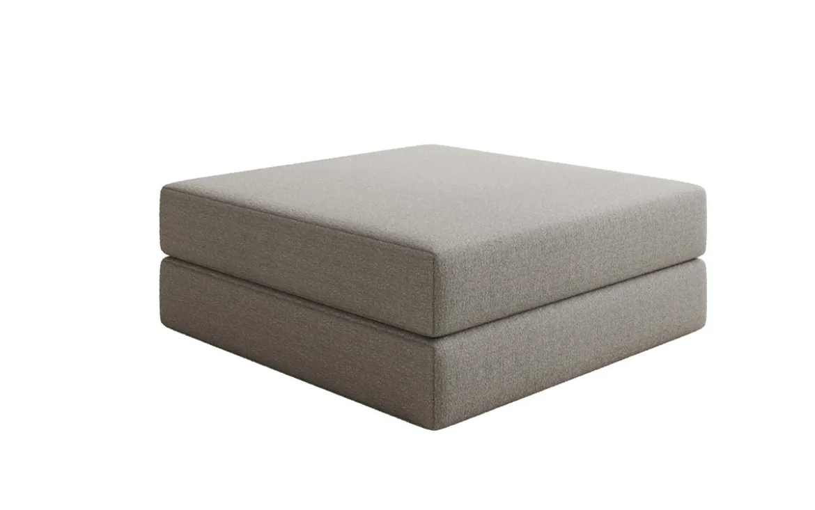 Beistellhocker Lazy in Bouclé