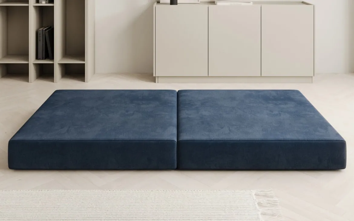 Beistellhocker Lazy in Samt