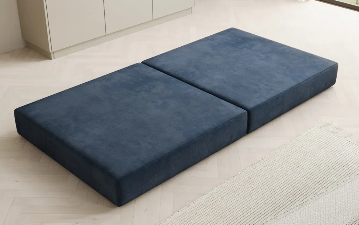 Beistellhocker Lazy in Samt