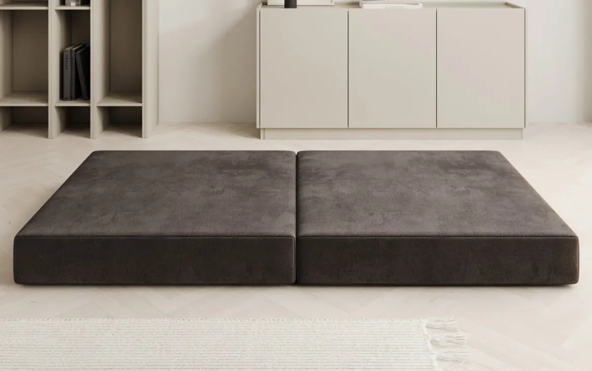 Beistellhocker Lazy in Samt