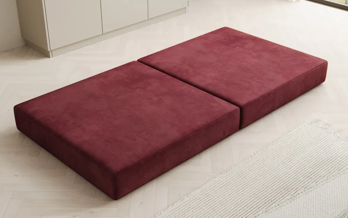 Beistellhocker Lazy in Samt
