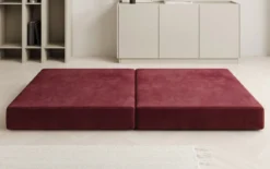 Beistellhocker Lazy in Samt
