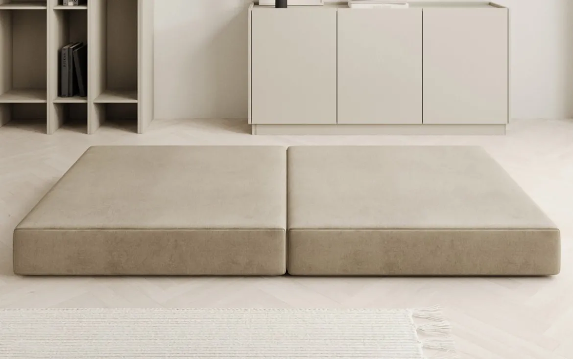 Beistellhocker Lazy in Samt