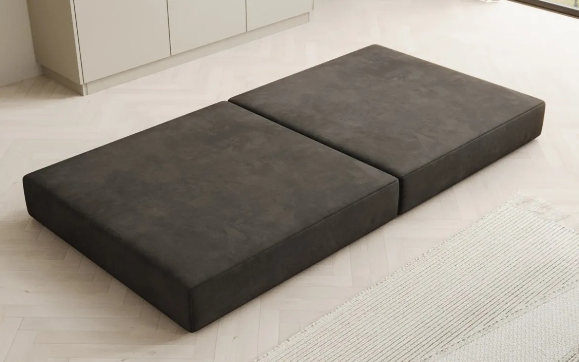 Beistellhocker Lazy in Samt