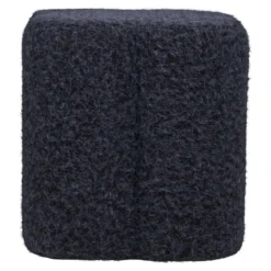 Beistellhocker Mercury - aus blauem Polyester
