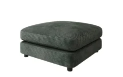 Beistellhocker Thalessa in Cord 90x90cm