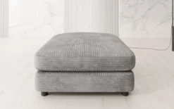 Beistellhocker Thalessa in Cord 90x90cm