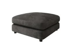 Beistellhocker Thalessa in Cord 90x90cm