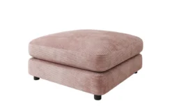 Beistellhocker Thalessa in Cord 90x90cm