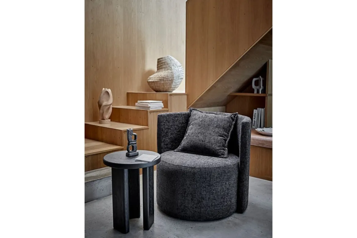 Beistelltisch Arno – Grafisches Design in Schwarz