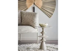 Beistelltisch Avero – Skulpturales Design in hellem Beigeton