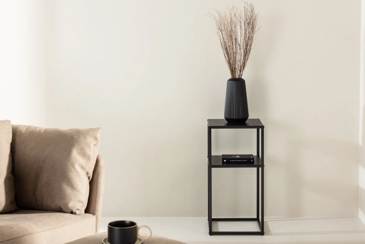 Beistelltisch Lara – stilvolles Design aus schwarzem Stahl
