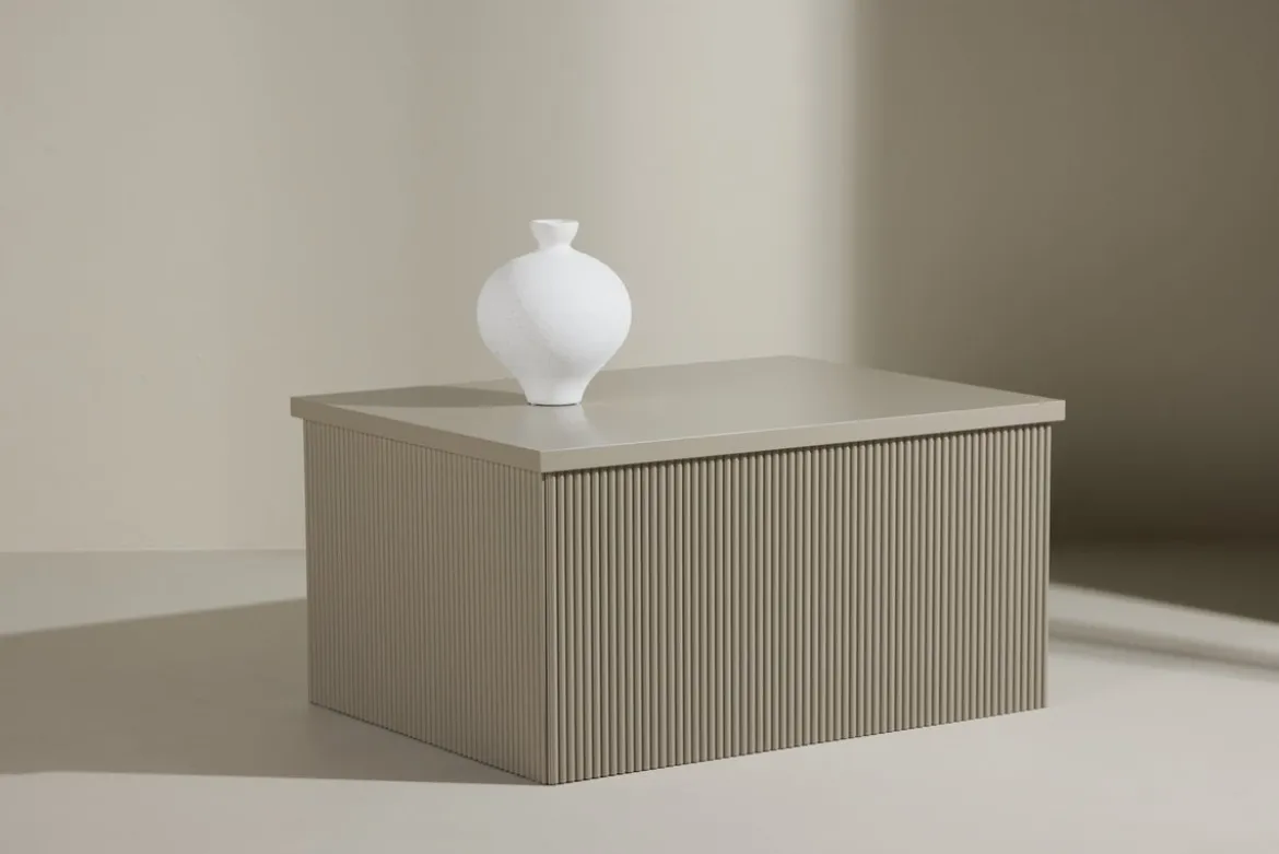 Beistelltisch Luna – in elegantem Beige